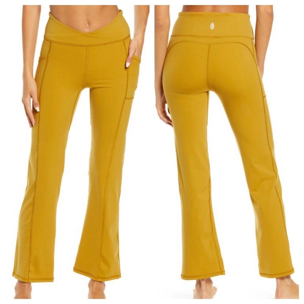 Free People Movement Women's Shanti Straight Leg Pants in Alchemy Large NWT Legg